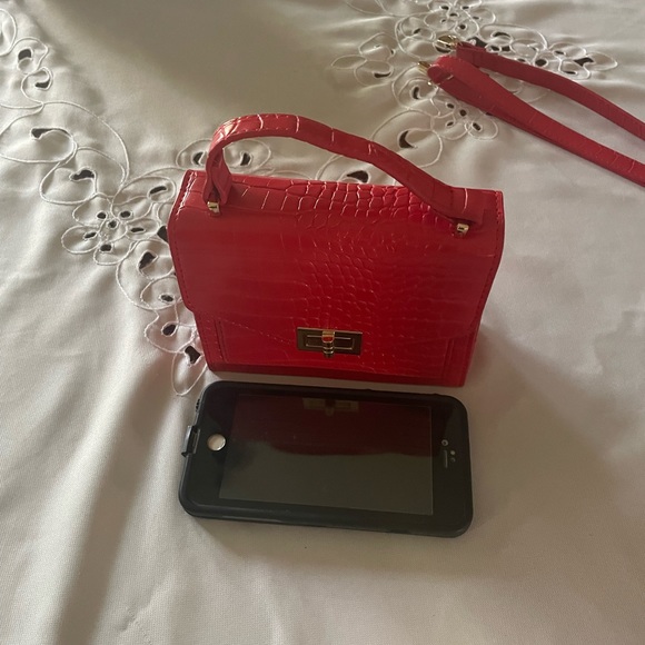 PrettyLittleThing Bags Croc Imitation Red Bag Poshmark